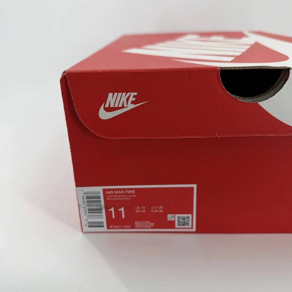 Nike Air Max Fire Light Bone/Voit/Khaki Men's Sneakers-Asst Sz 11 NWB IF2621-002